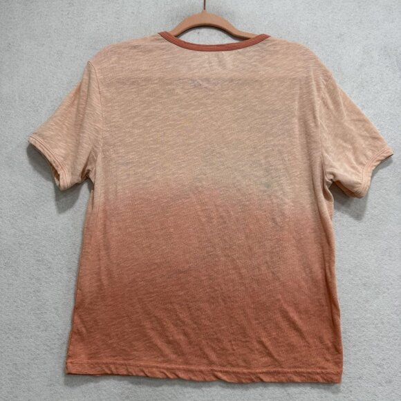 Pilcro Shirt Womens Small Peach Ombre Graphic Surf Season Surfer Tee Malibu - Picture 5 of 6